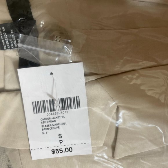 Forever 21 Cropped Blazer Size Small Cream NWT - Picture 7 of 8